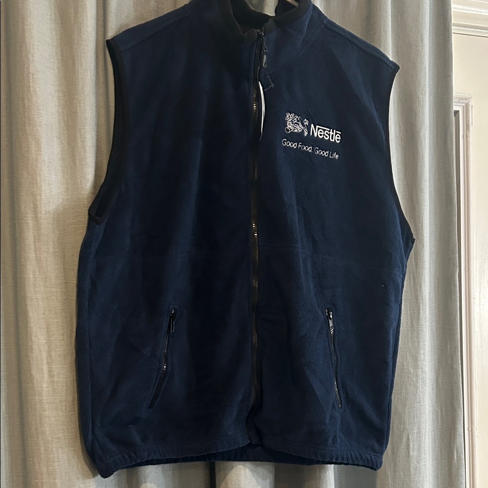 NESTLE Men's Navy Fleece Vest